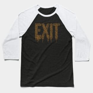 Exit Typography Baseball T-Shirt